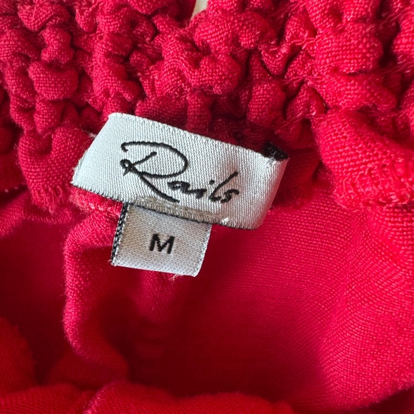 Rails Teresa Jumpsuit in Cayenne Red - Linen Blend - Wide Leg - Size M - Picture 7 of 9